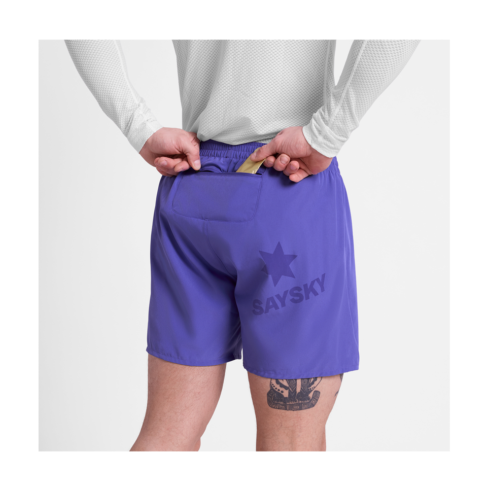 SAYSKY Men's Pace Shorts 5" Purple