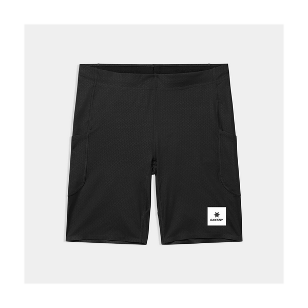 SAYSKY Men's Combat + Short Tights 9" Black