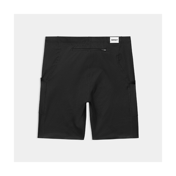 SAYSKY Men's Combat + Short Tights 9" Black