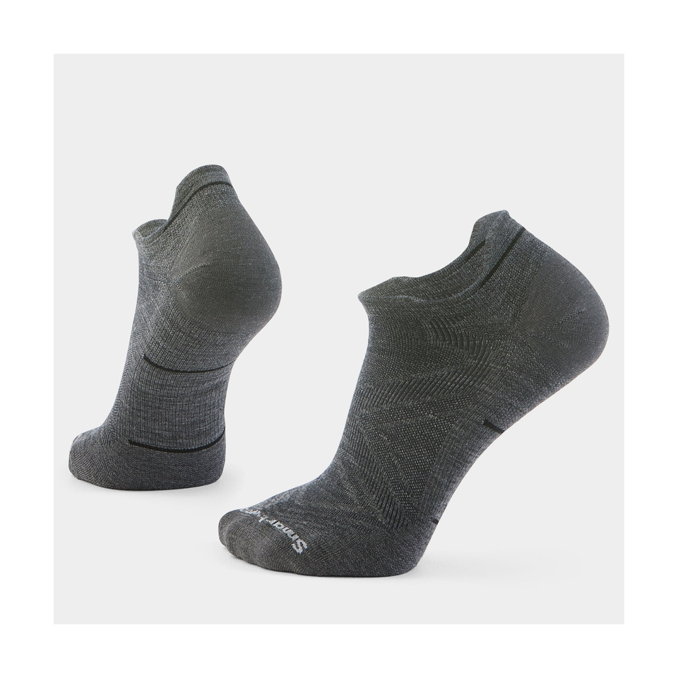 Smartwool Run Low Ankle Socks Zero Cushion Medium Gray