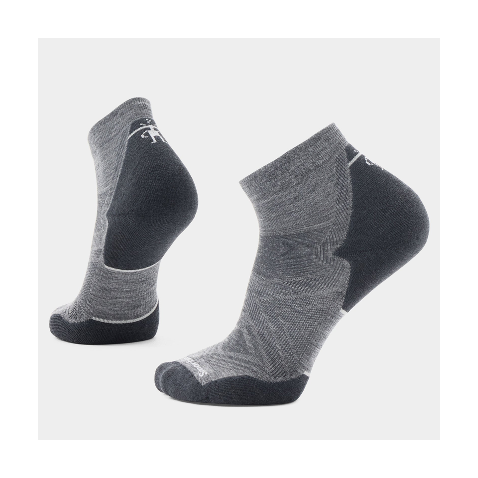 Smartwool Run Ankle Socks Targeted Cushion Medium Gray