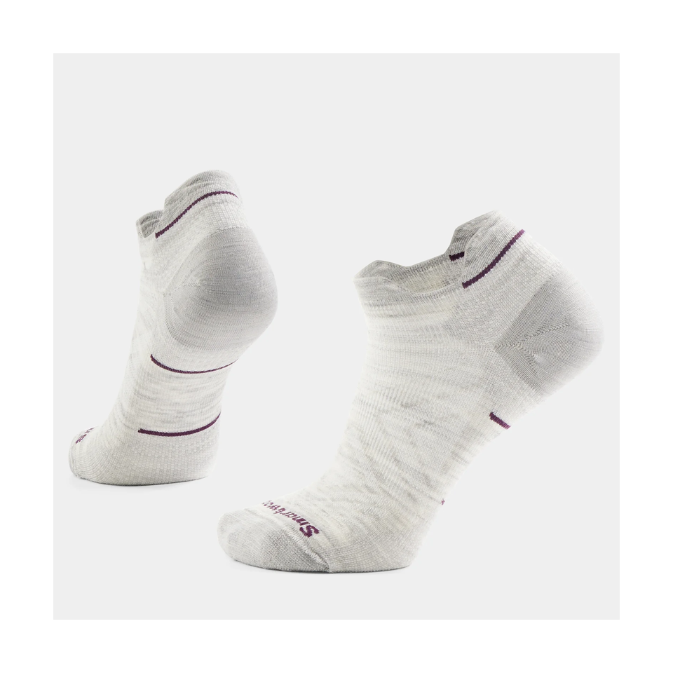Smartwool Women's Run Low Ankle Socks Zero Cushion Ash