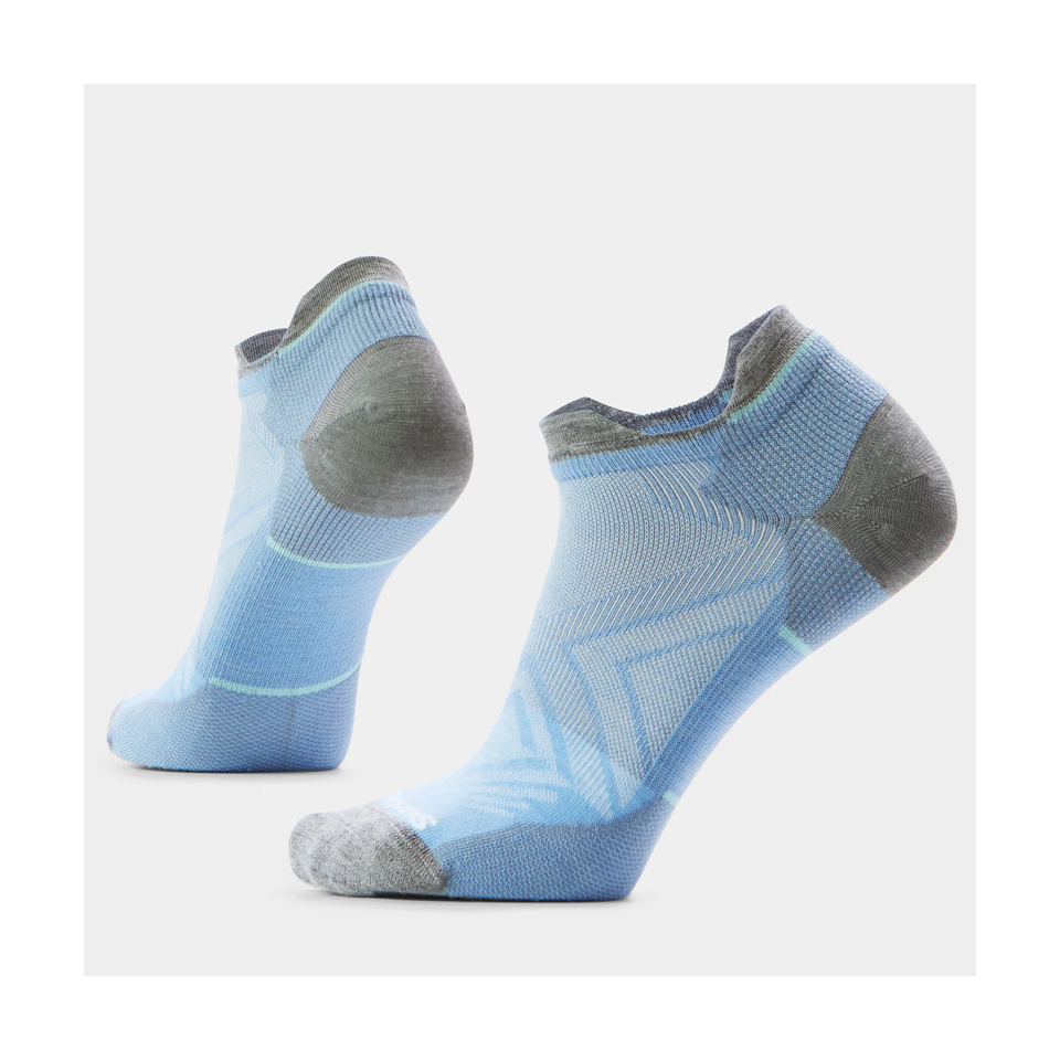 Smartwool Women's Run Low Ankle Socks Zero Cushion Serene Blue