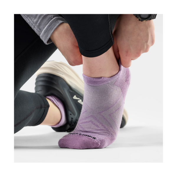 Smartwool Women's Run Low Ankle Socks Zero Cushion Purple Dawn