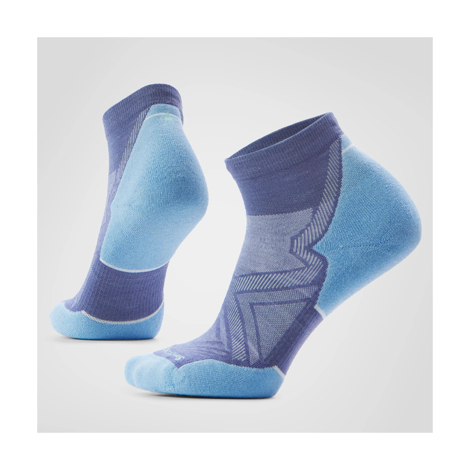 Smartwool Women's Run Ankle Socks Targeted Cushion Nightfall Blue