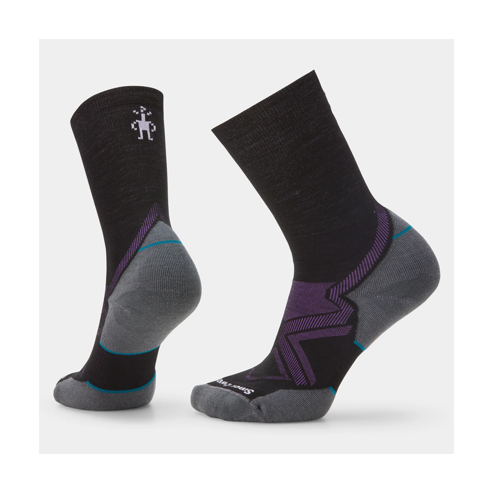 Smartwool Women's Run Cold Weather Crew Socks Targeted Cushion Black Main image