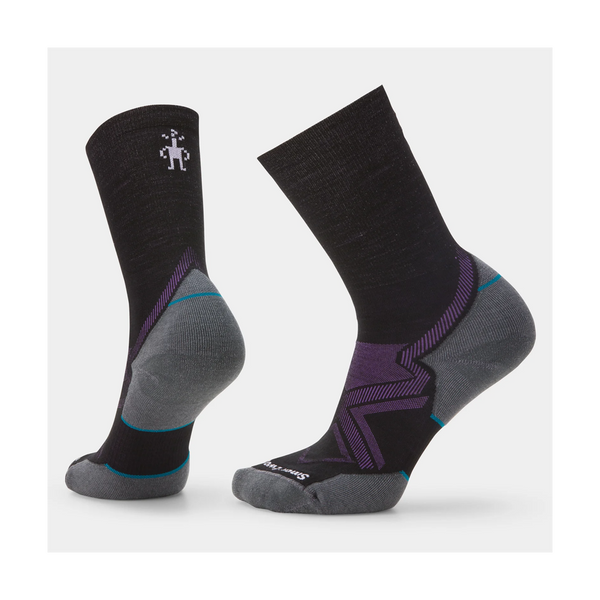 Smartwool Women's Run Cold Weather Crew Socks Targeted Cushion Black