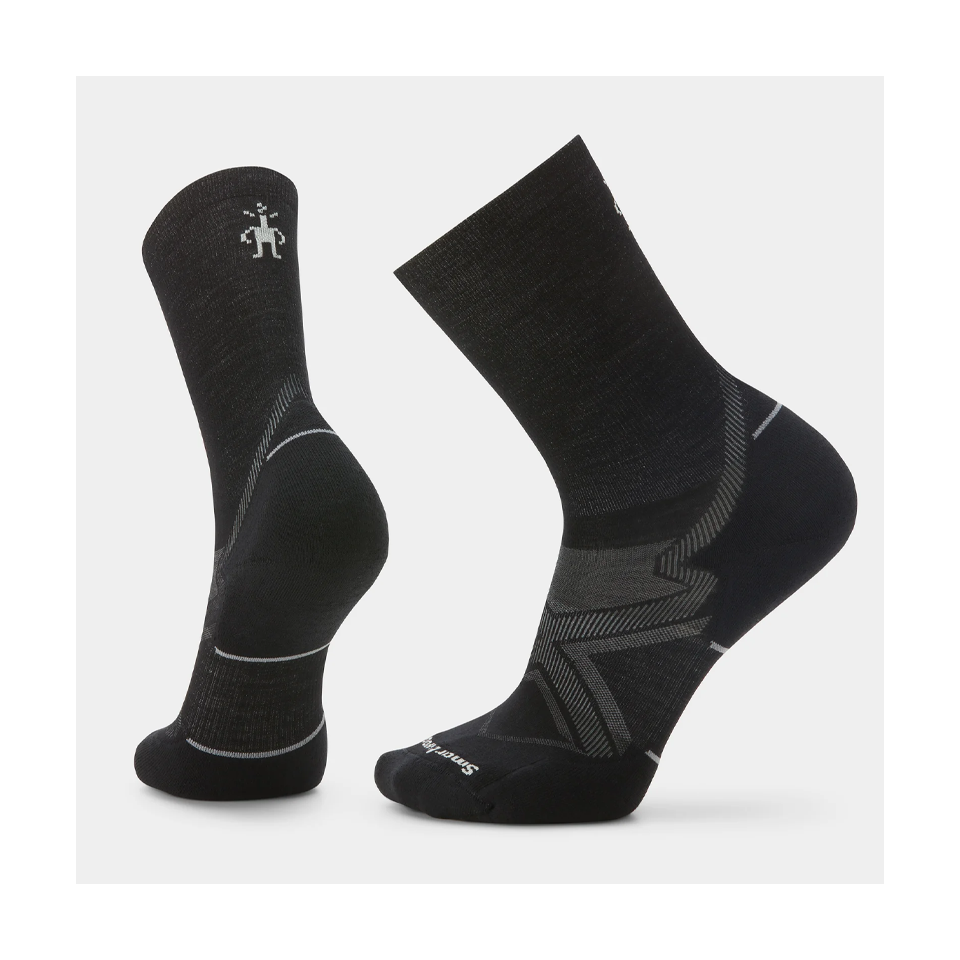 Smartwool Run Cold Weather Crew Socks Targeted Cushion Black