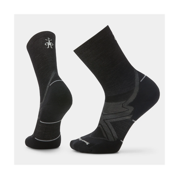 Smartwool Run Cold Weather Crew Socks Targeted Cushion Black