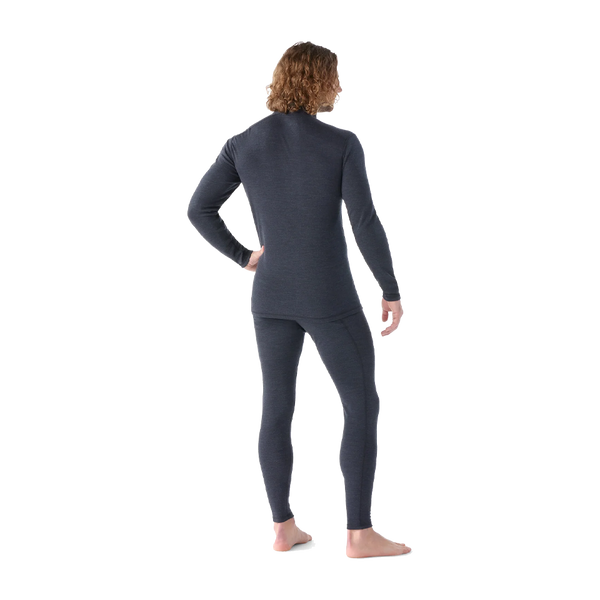 Smartwool Men's Classic Thermal Merino Base Layer 1/4 Zip Charcoal Heather