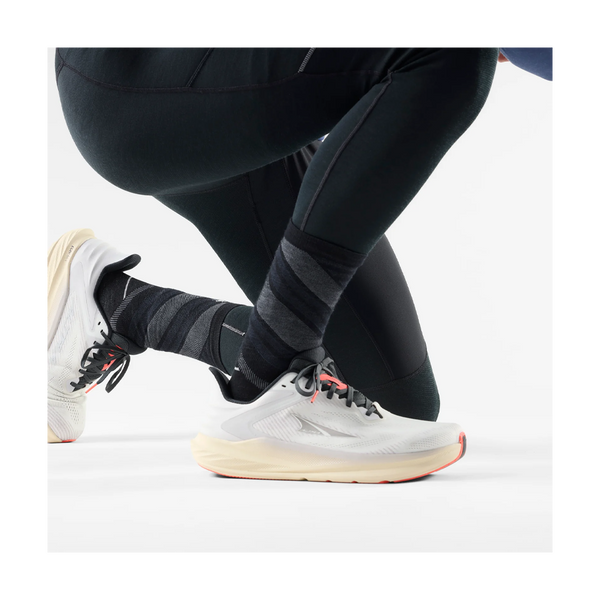Smartwool Run Pattern Crew Socks Zero Cushion Black