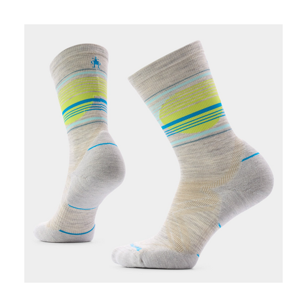 Smartwool Women's Run Cold Weather Glow Track Crew Socks Targeted Cushion Ash
