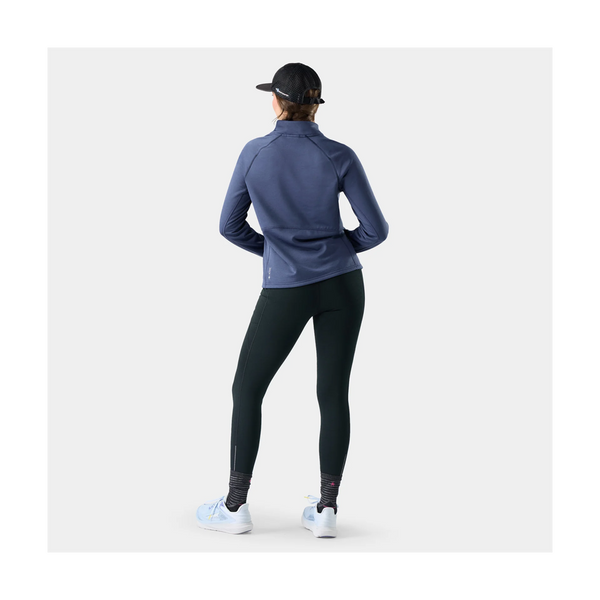Smartwool Women's Active Fleece Wind 1/2 Zip Nightfall Blue/Deep Navy