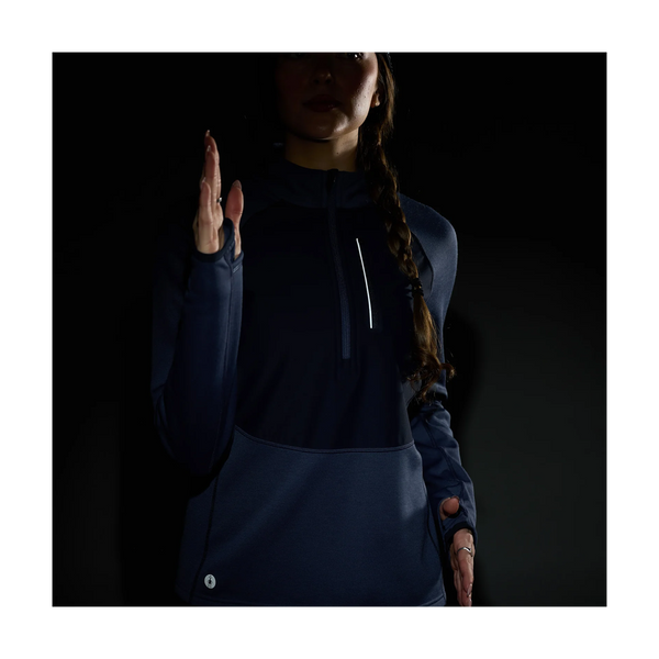 Smartwool Women's Active Fleece Wind 1/2 Zip Nightfall Blue/Deep Navy