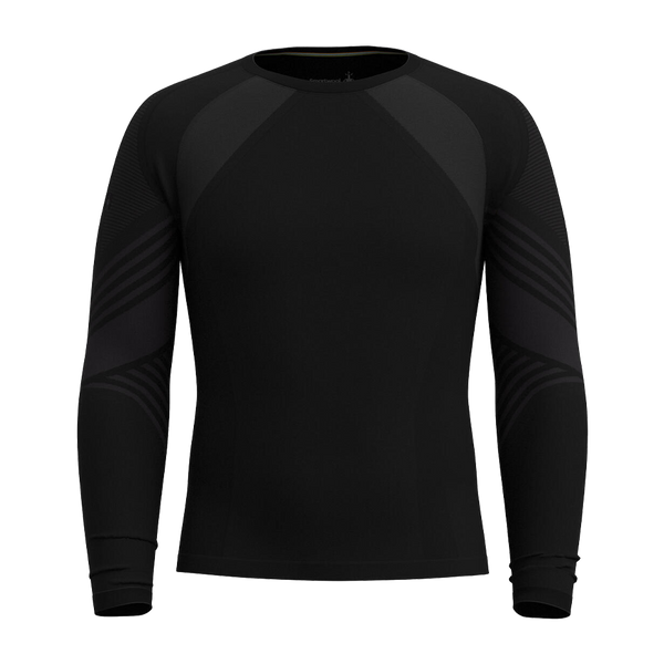 Smartwool Men's Intraknit Active Base Layer Crew Black-Black