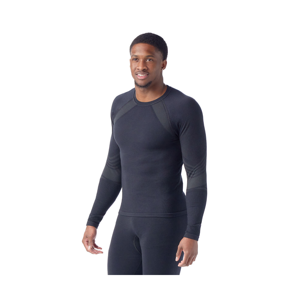 Smartwool Men s Intraknit Active Base Layer Crew Black Black L