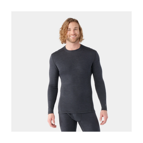 Smartwool Men's Classic Thermal Merino Base Layer Crew Charcoal Heather
