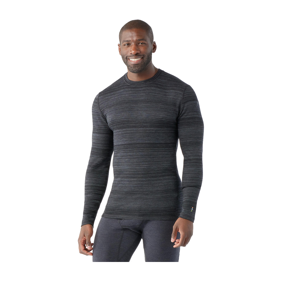 Smartwool Men's Classic Thermal Merino Base Layer Crew Black Color Shift Main image