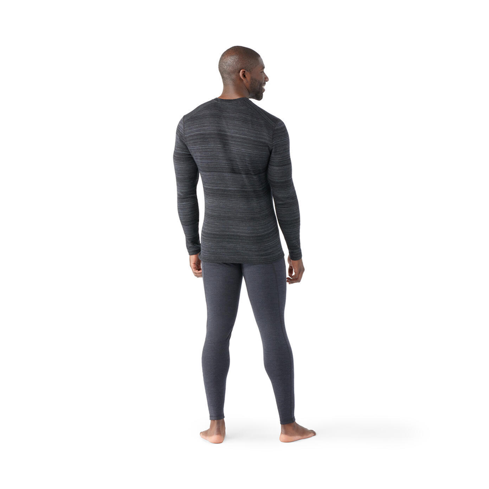 Smartwool Men's Classic Thermal Merino Base Layer Crew Black Color Shift Secondary image