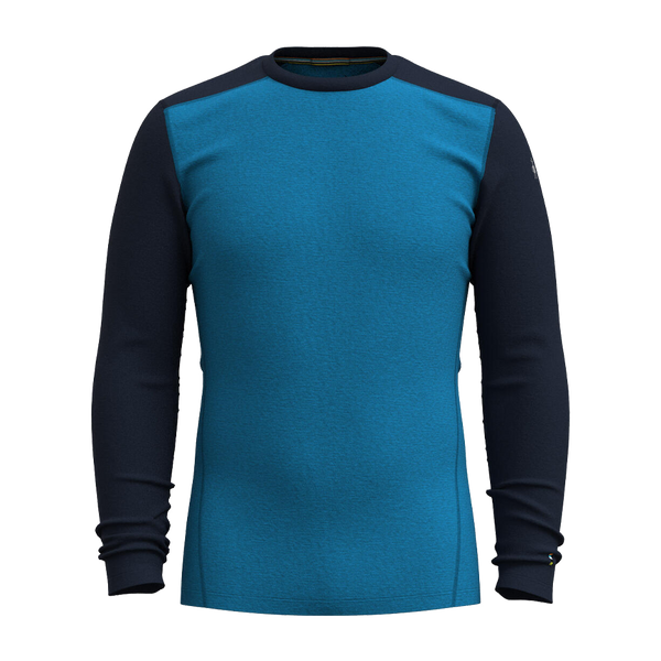 Smartwool Men's Classic Thermal Merino Base Layer Crew Nival Blue-Deep Navy