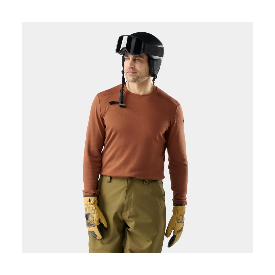 Smartwool Men's Classic Thermal Merino Base Layer Crew Burnt Sienna