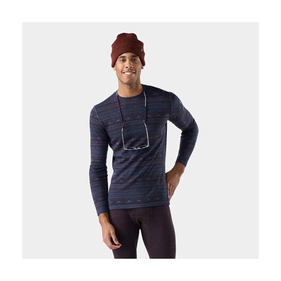 Smartwool Men's Classic Thermal Merino Base Layer Crew Nightfall Summit Soul