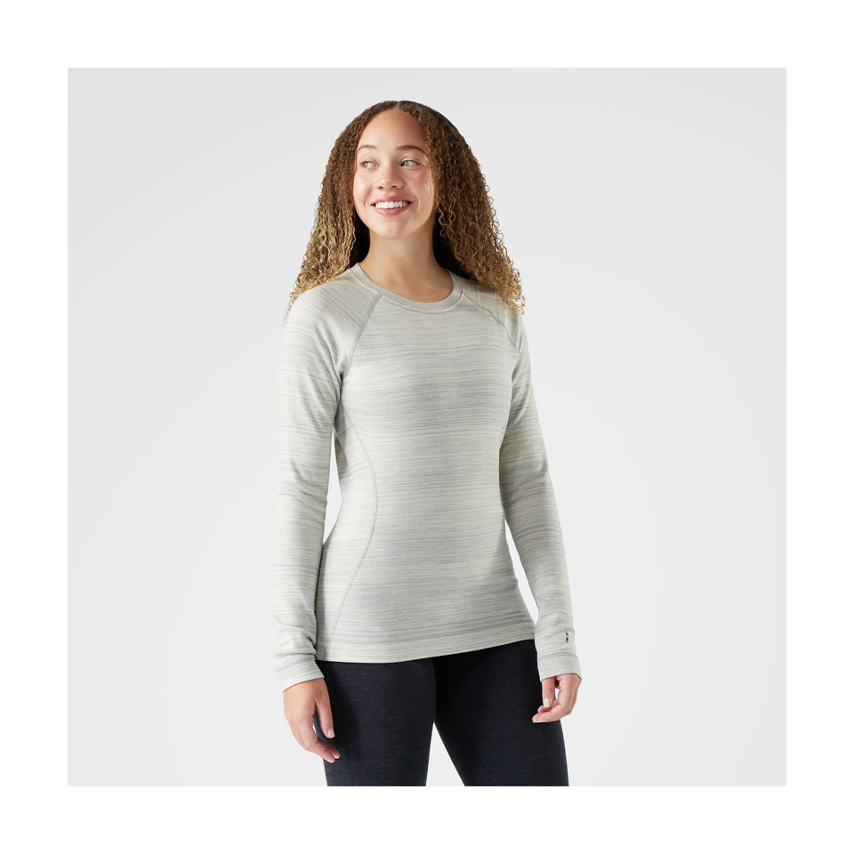 Smartwool Women's Classic Thermal Merino Base Layer Crew Light Gray Colour Shift Main image
