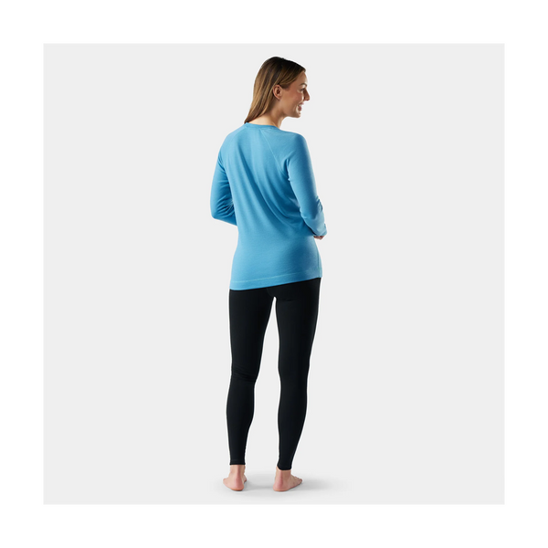 Smartwool Women's Classic Thermal Merino Base Layer Crew Mineral Blue Heather
