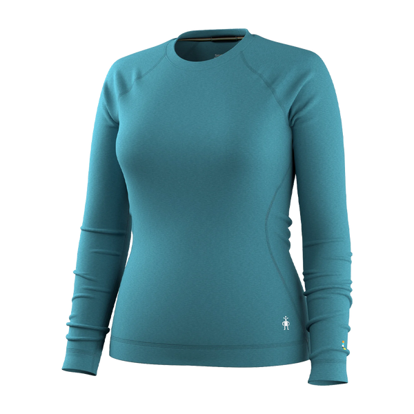 Smartwool Women's Classic Thermal Merino Base Layer Crew Mineral Blue Heather