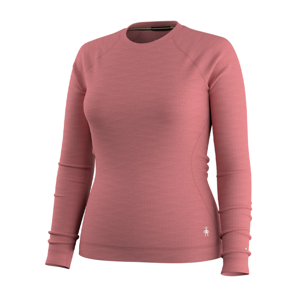 Smartwool Women's Classic Thermal Merino Base Layer Crew Rosewood Heather