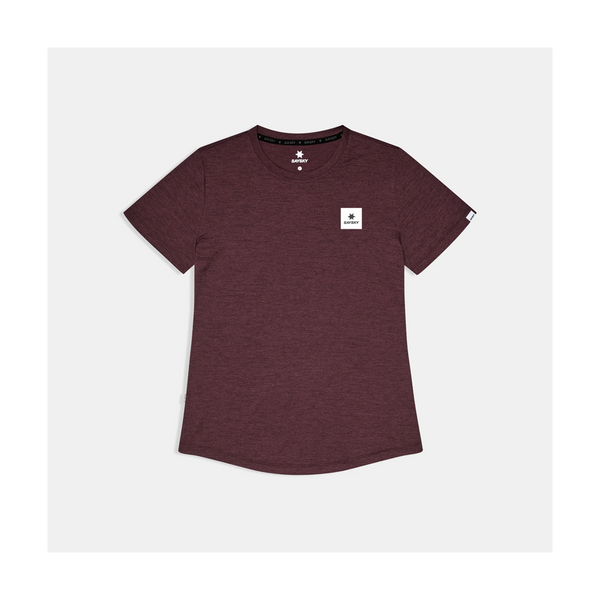 SAYSKY Women's Clean Combat Pro T-Shirt Burgundy