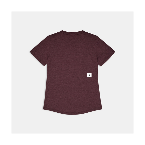 SAYSKY Women's Clean Combat Pro T-Shirt Burgundy