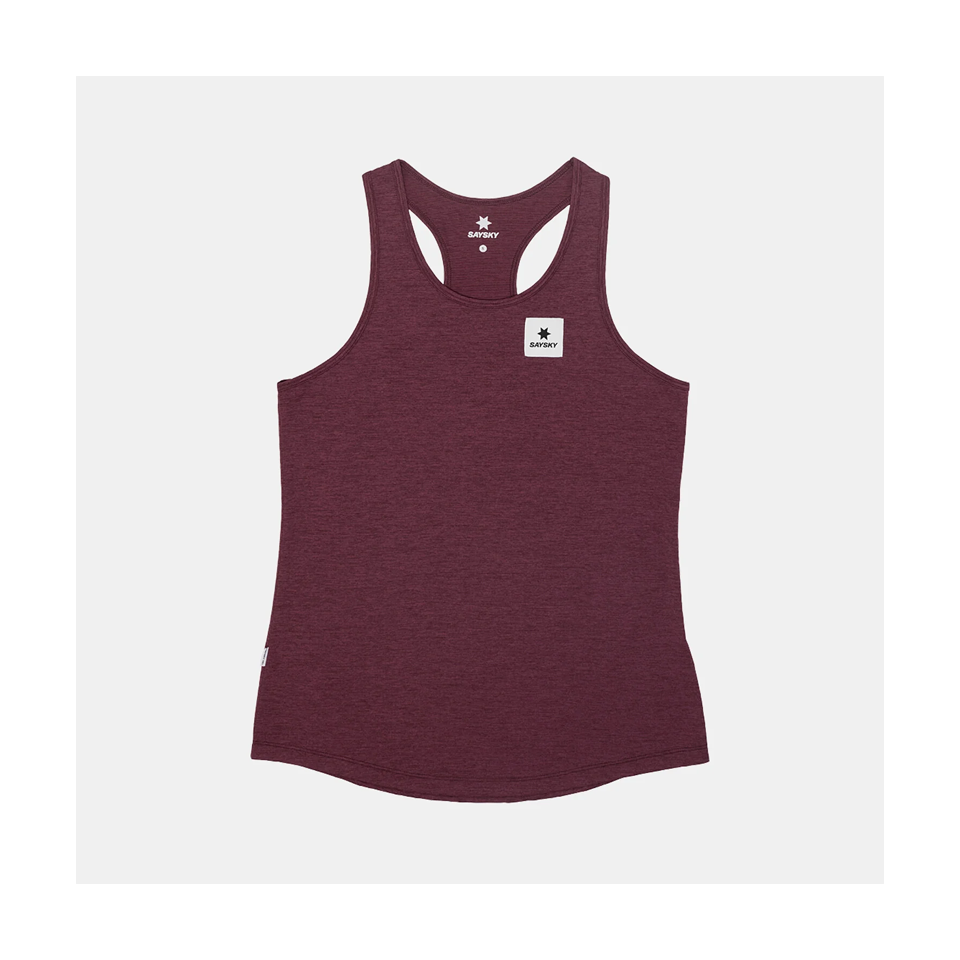 SAYSKY Women's Clean Combat Pro Singlet Burgundy
