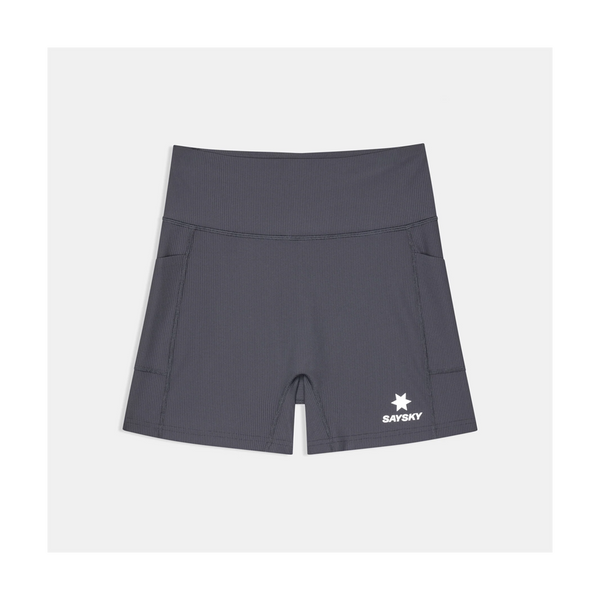 SAYSKY Women's Combat+ Rib Short Tights 4" Grey