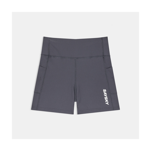 SAYSKY Women's Combat+ Rib Short Tights 4" Grey