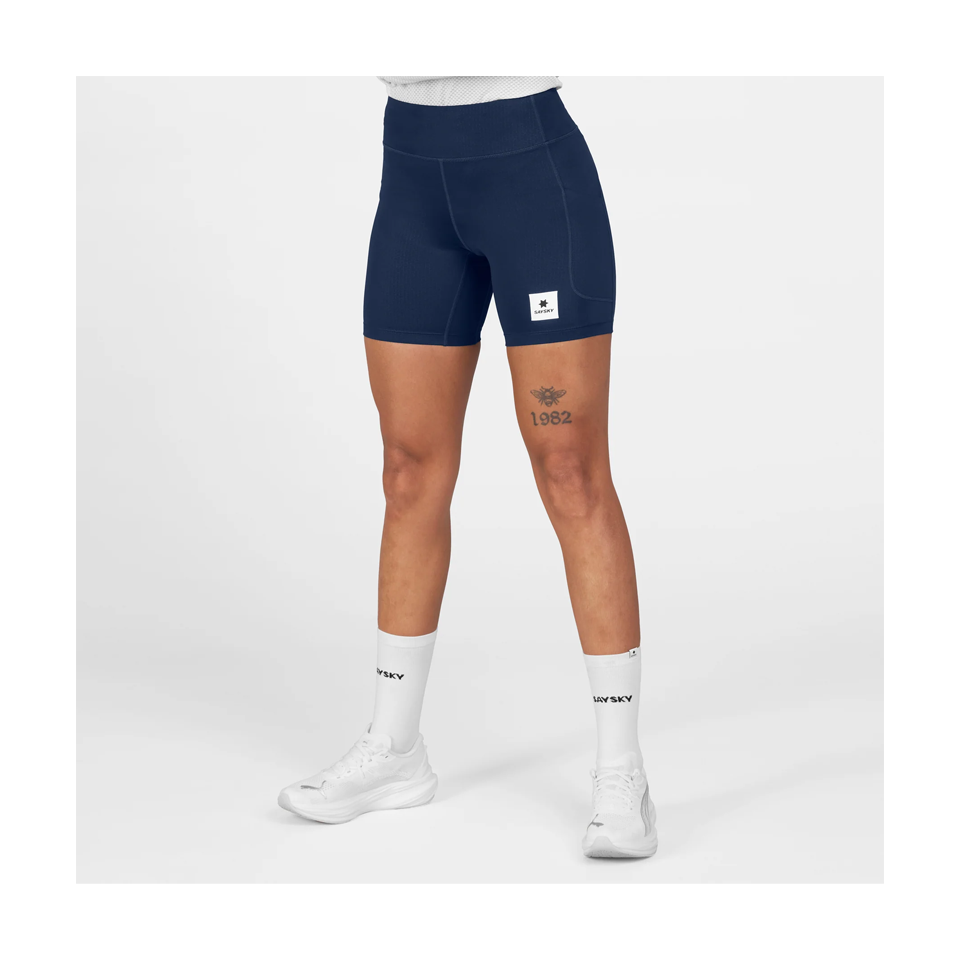 SAYSKY Women's Combat+ Short Tights 7" Blue