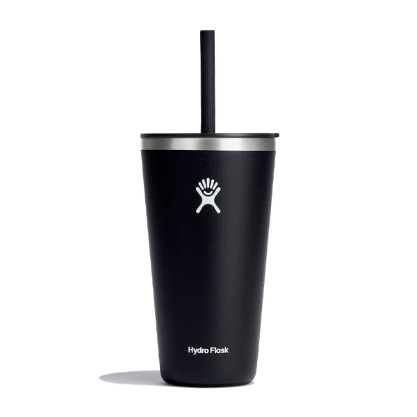 Hydro Flask 28 oz All Around Tumbler with Straw Lid Black