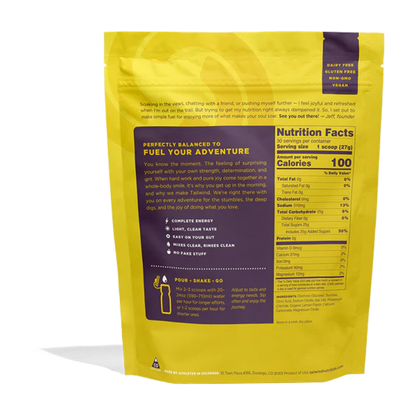 Tailwind Nutrition Endurance Fuel 30 Servings Lemon