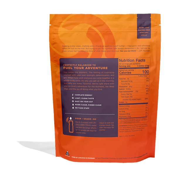 Tailwind Nutrition Endurance Fuel 50 Servings Mandarin Orange