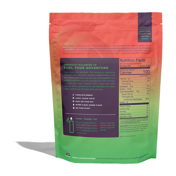 Tailwind Nutrition Endurance Fuel 50 Servings Dauwaltermelon