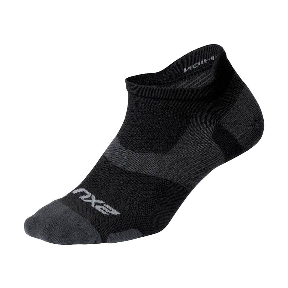 2XU Vectr Light Cushion No Show Compression Socks Black/Titanium Main image