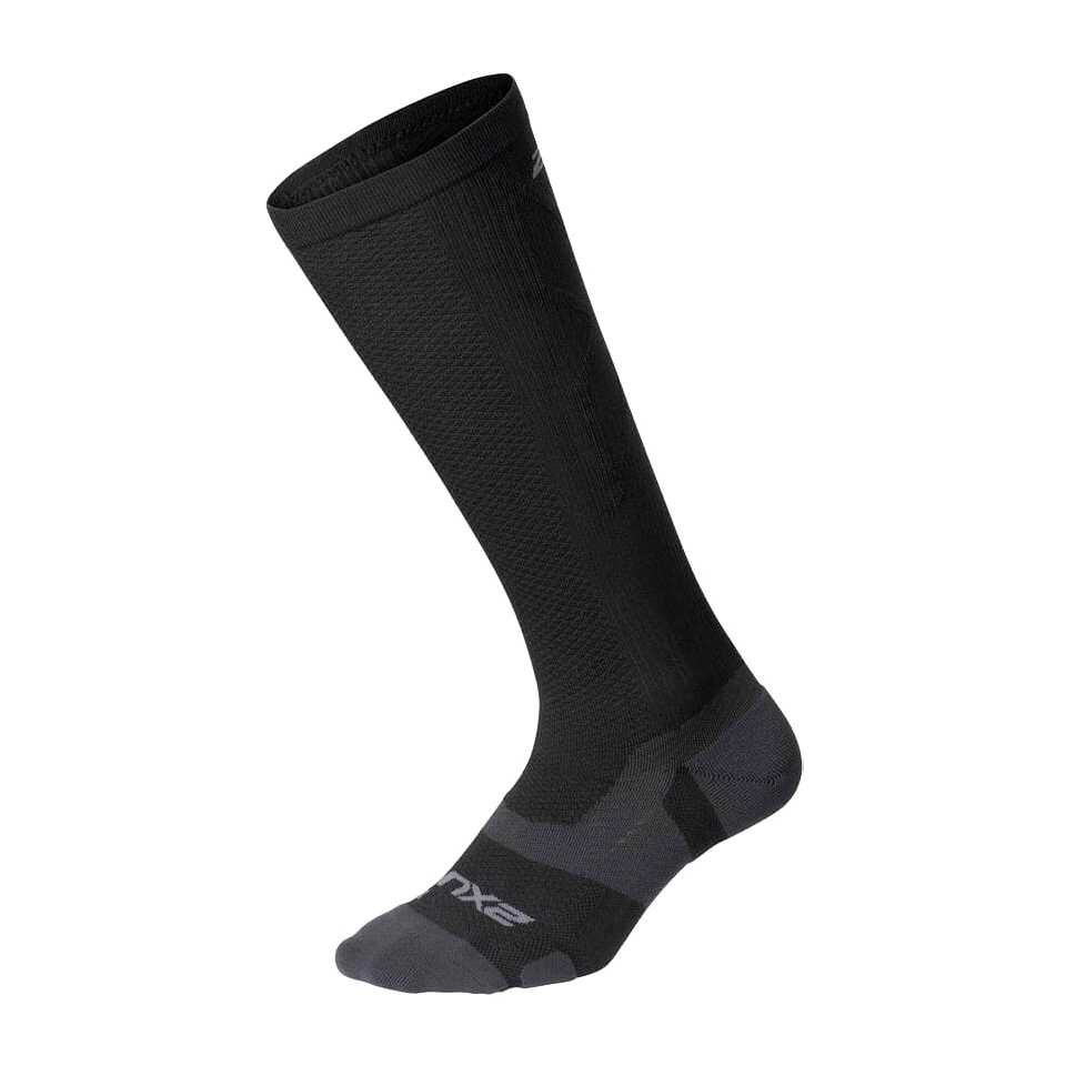 2XU Vectr Light Cushion Full Length Compression Socks Black/Titanium