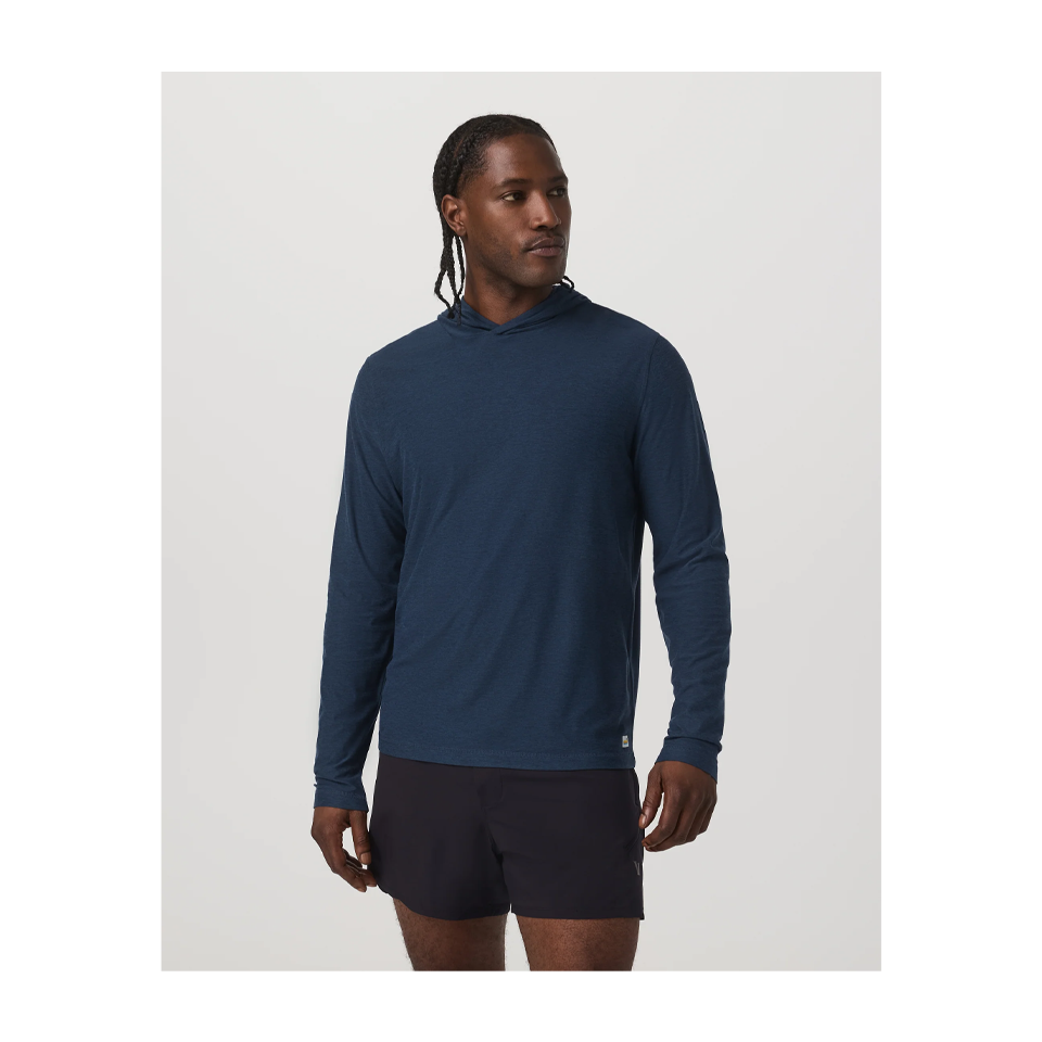 Vuori Men's Strato Tech Hoodie Navy Heather