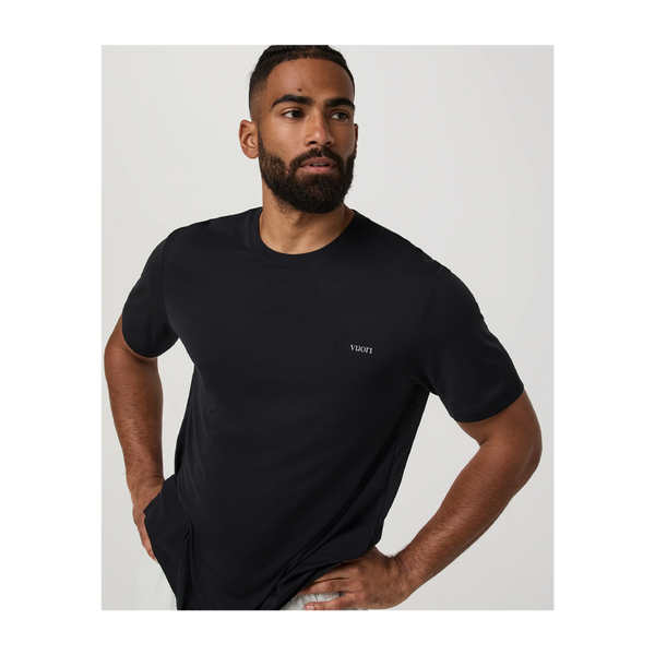 Vuori Men's Short Sleeve Strato Breathe Tee Black