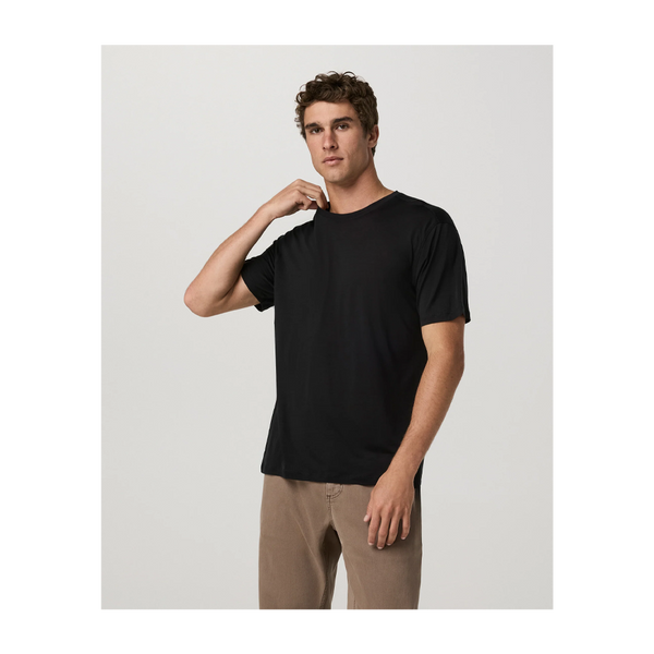 Vuori Men's Short Sleeve Merino Wool Tee 2.0 Black