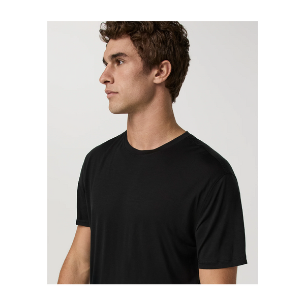 Vuori Men's Short Sleeve Merino Wool Tee 2.0 Black