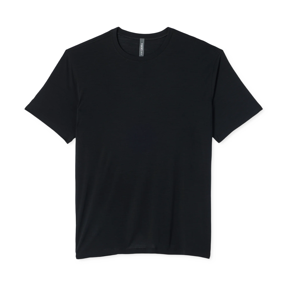 Vuori Men's Short Sleeve Merino Wool Tee 2.0 Black