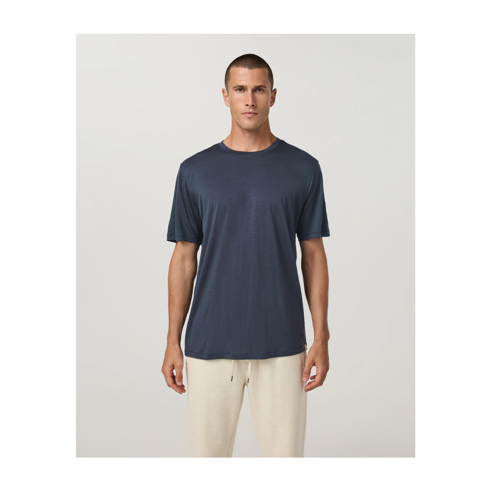 Vuori Men's Short Sleeve Merino Wool Tee 2.0 Navy Main image