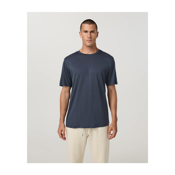 Vuori Men's Short Sleeve Merino Wool Tee 2.0 Navy