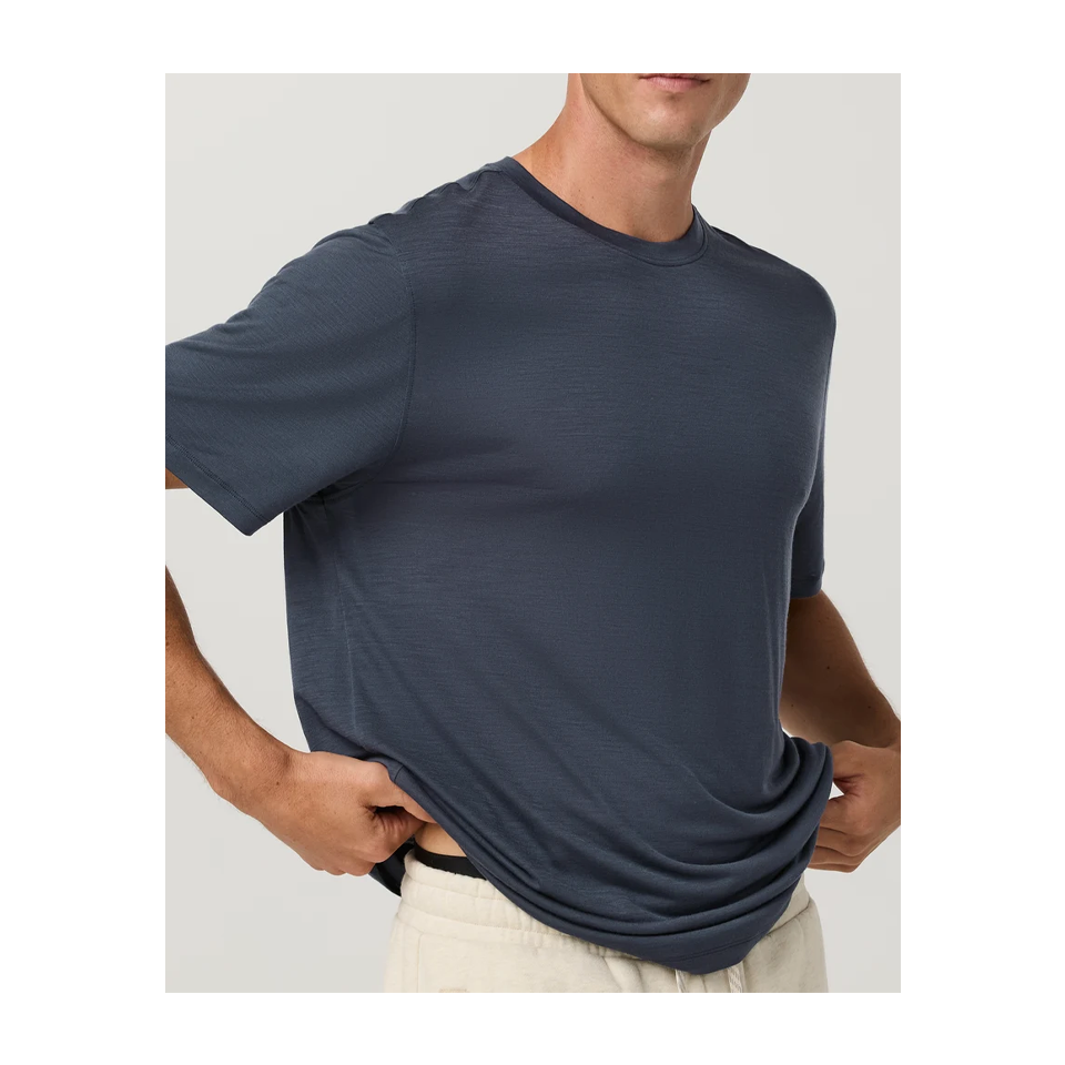Vuori Men's Short Sleeve Merino Wool Tee 2.0 Navy Secondary image